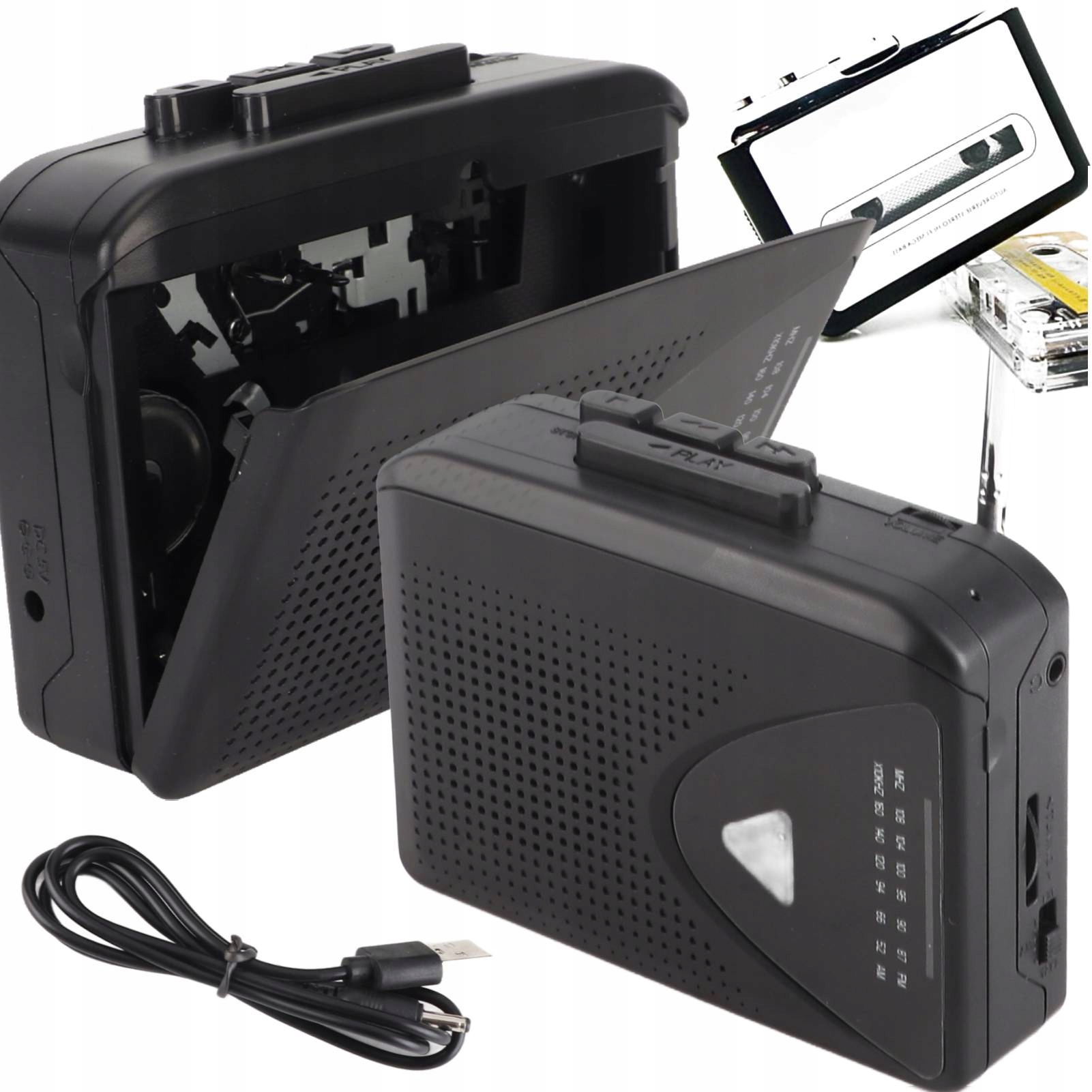 Rádio S Přehrávačem Fm/am, Stereo Zvuková Karta, Kazeta Pro MP3