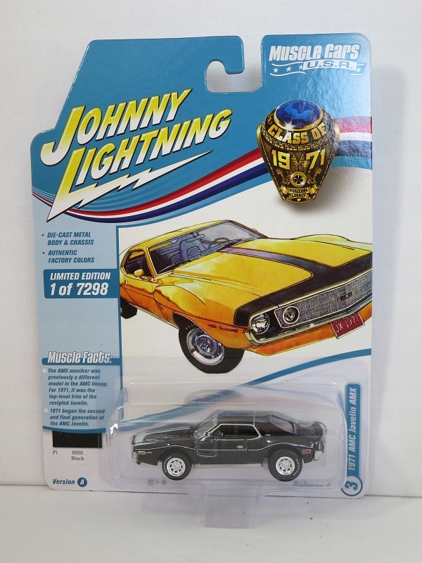 Johnny Lightning 1:64 AMC Javelin AMX 1971 black