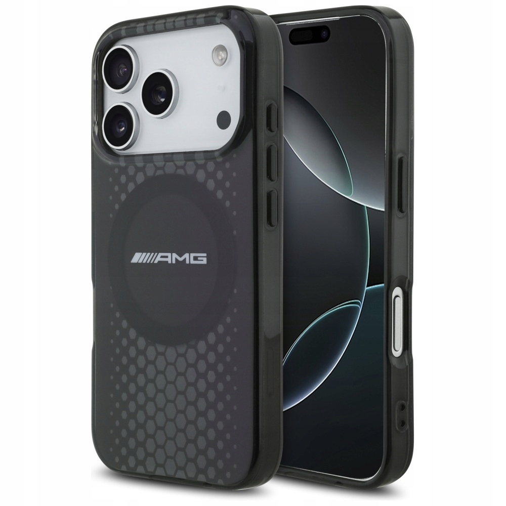 AMG Double Layer Transparent Graphics MagSafe do iPhone 17 Pro czarny