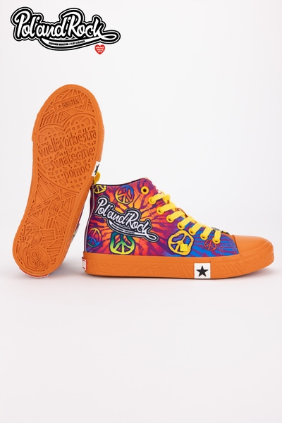 Tenisky Pol 'and'rock Festival X Big Star SS174502 Oranžové 37