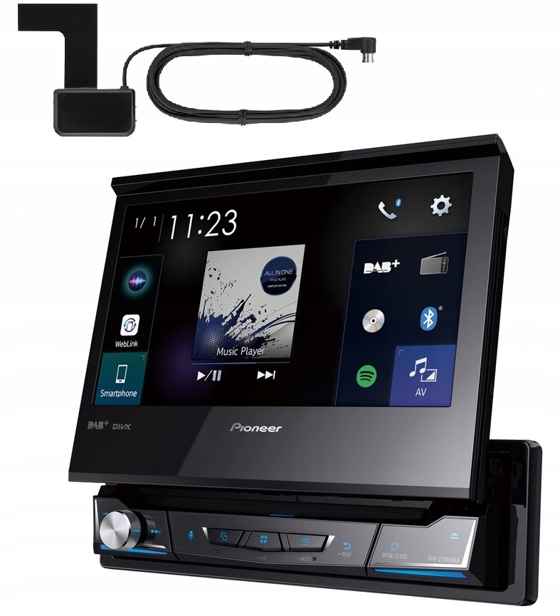 Pioneer AVH-Z7200DAB Autorádio Android CarPlay 1DIN Dab anténa