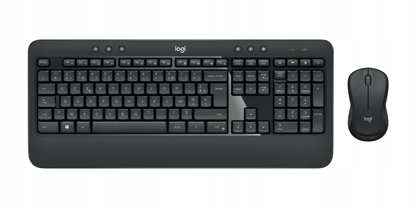 Клавиатура и мышь Logitech черный