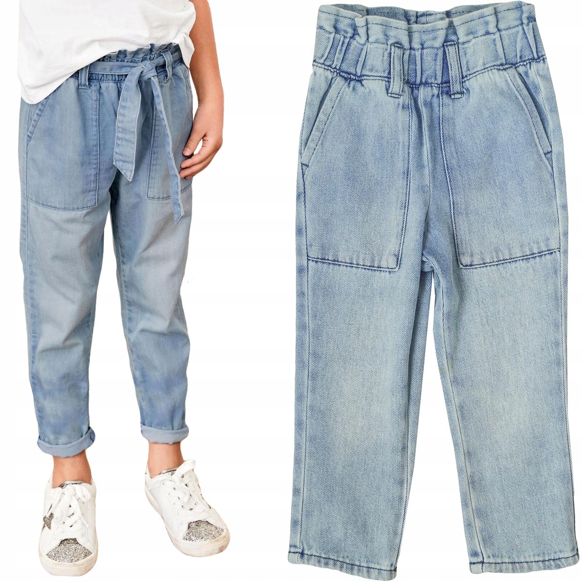 

Next Dziecięce Spodnie Jeans Paperbag 128 cm