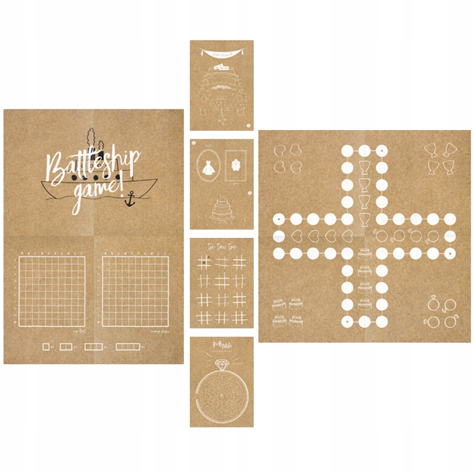 

Zestaw Gier Dla Dzeci Na Ślub Wesele Komunia 22 el