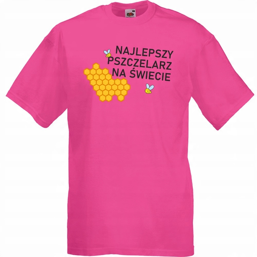 

Koszulka najlepszy pszczelarz L fuksja