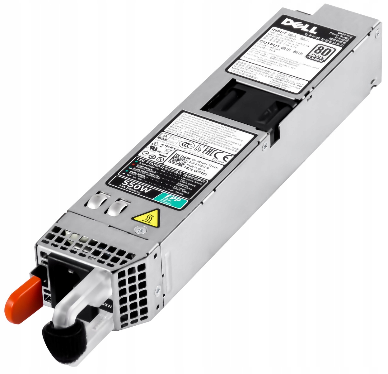Dell 0034X1 L550E-S1 550W Napájecí zdroj pro servery R430 R440
