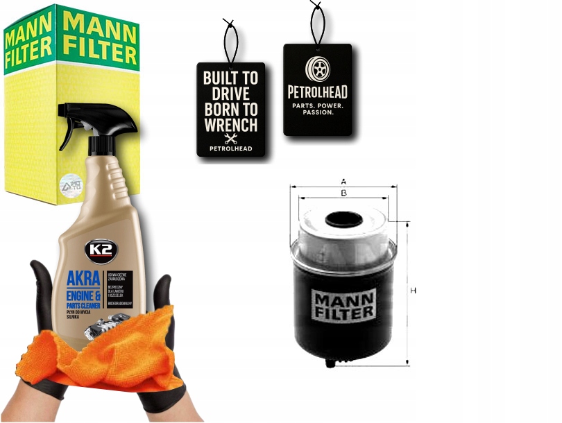 Palivový Filtr New Holland 02- Mann-filter #Petrolhead Pro+ Kit12