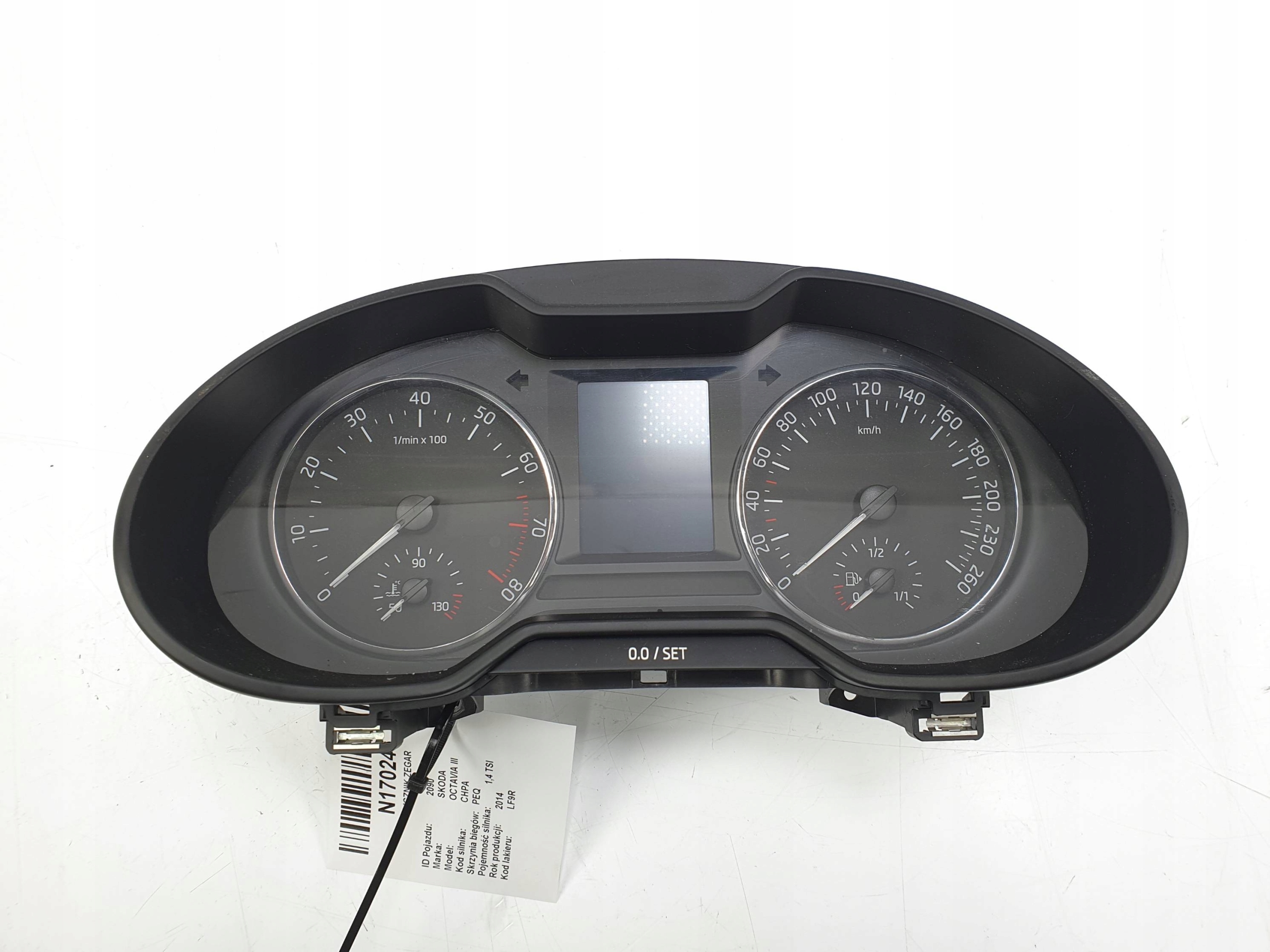 dials clock 5E0920780 SKODA OCTAVIA III
