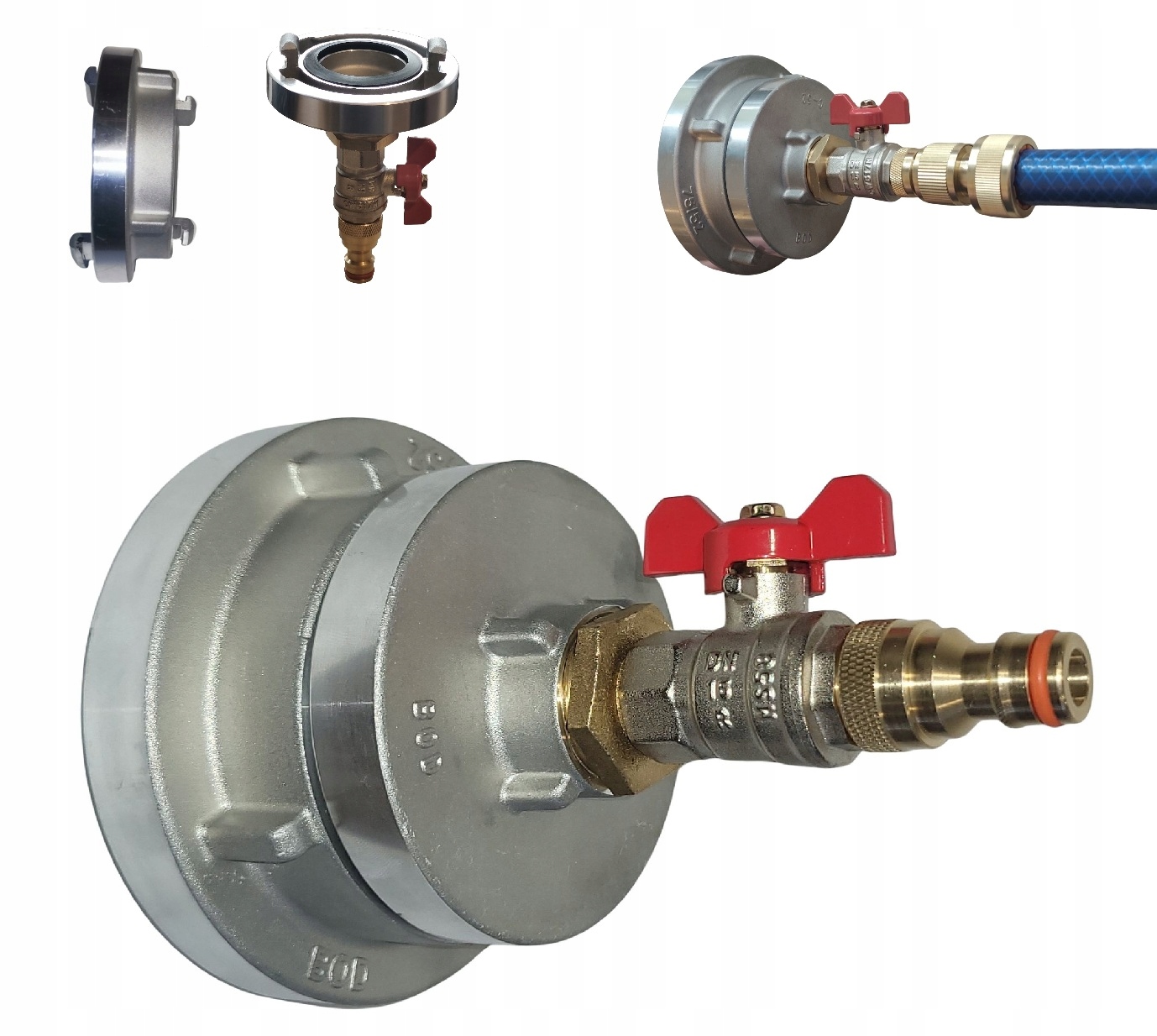 Hydraulická redukce 75/52 3/2 palce s ventilem na hadice Výrobce