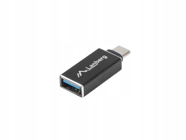Adapter Lanberg Usb type-C(F) Usb-a(f) 3.1 czarny