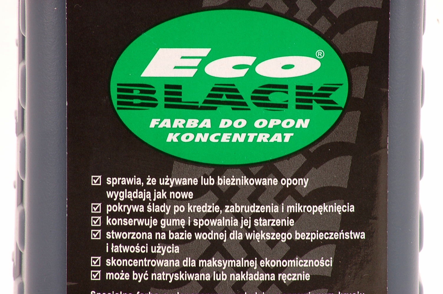 Farba do Opon ECO BLACK Koncentrat 5 litr EAN 5903317630074