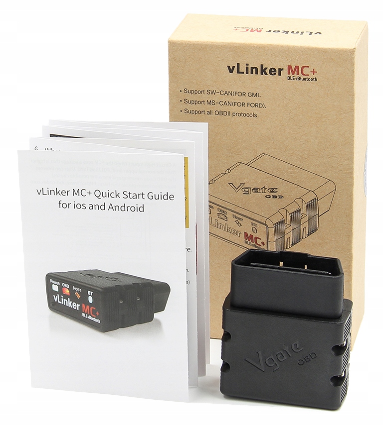 Interfejs Vgate vLinker MC+ 4.0 Bimmercode Forscan Waga produktu z opakowaniem jednostkowym 1 kg