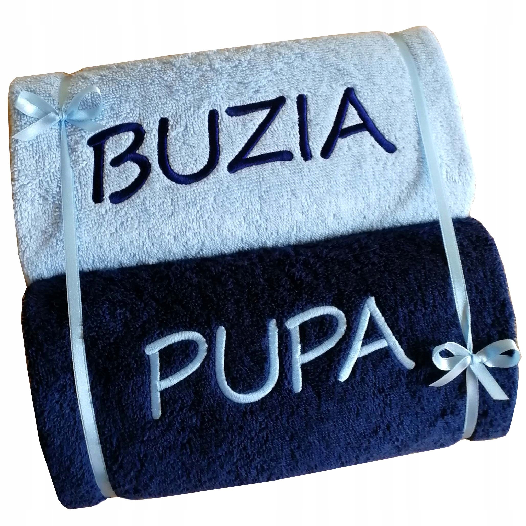 Set 2 ručníků s výšivkou Buzia Pupa veselý dárek Pro Ni