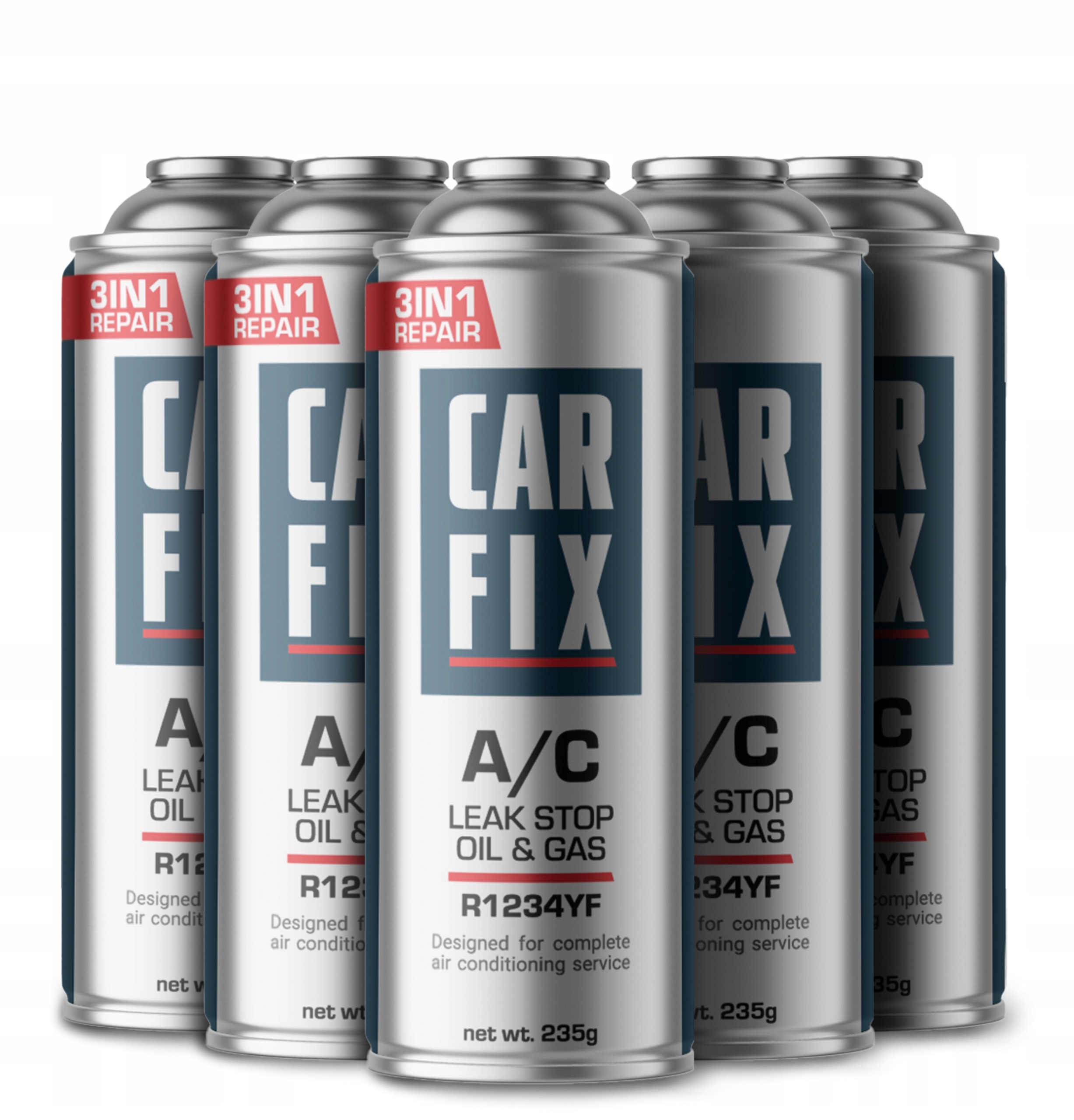 Carfix 3v1 – 5 x Chladicí Médium R1234yf Plyn Pro Naplnění Klimatizace