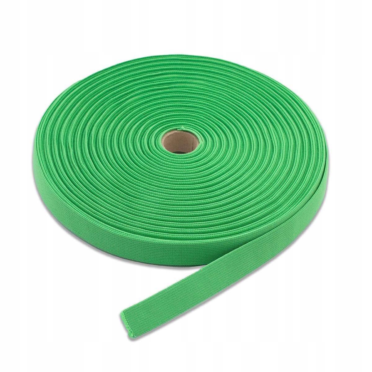 Guma tkaná 20mm/25mb zelená L4859