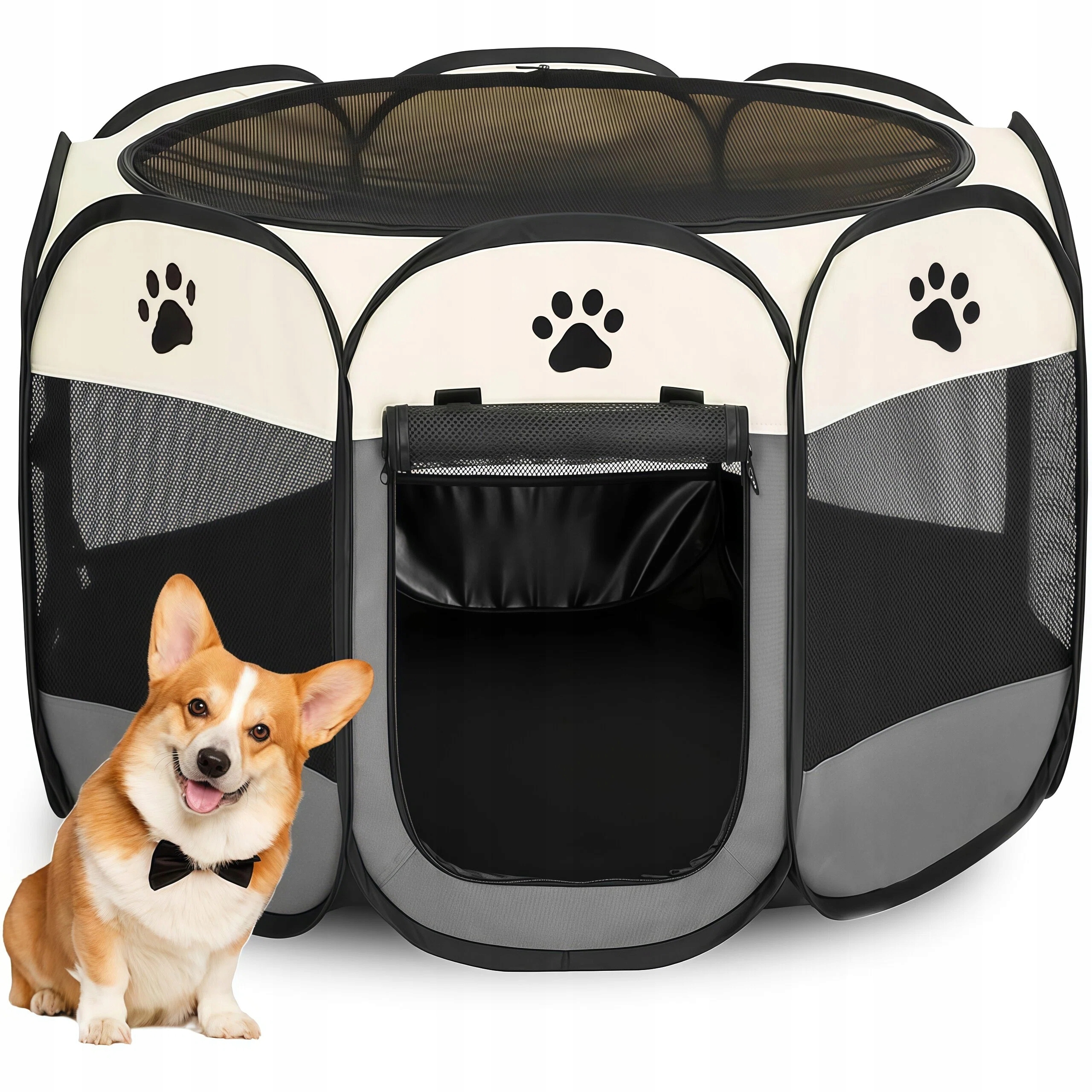 Kotec Textilní Materiál Malý Pes 74X74X43 CM Do Domácnosti Skládací, Voděodolná