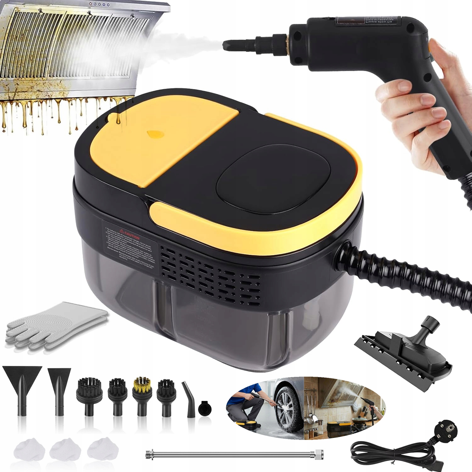 Parní Čistič Oken, Parní Čistič 1600 ML, 2500 W, 3 Nastavitelné Úrovně