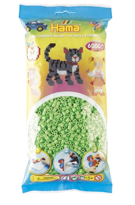 

Hama MIDI 20547 Koraliki Pastelowy Zielony 6 Tys.