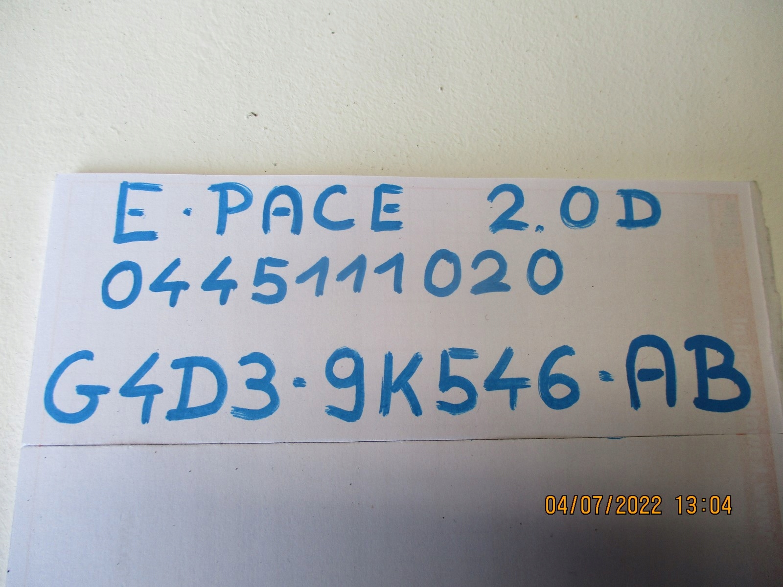 Einspritzdüse Einspritzdüse Jaguar E PACE 2,0 0445111020