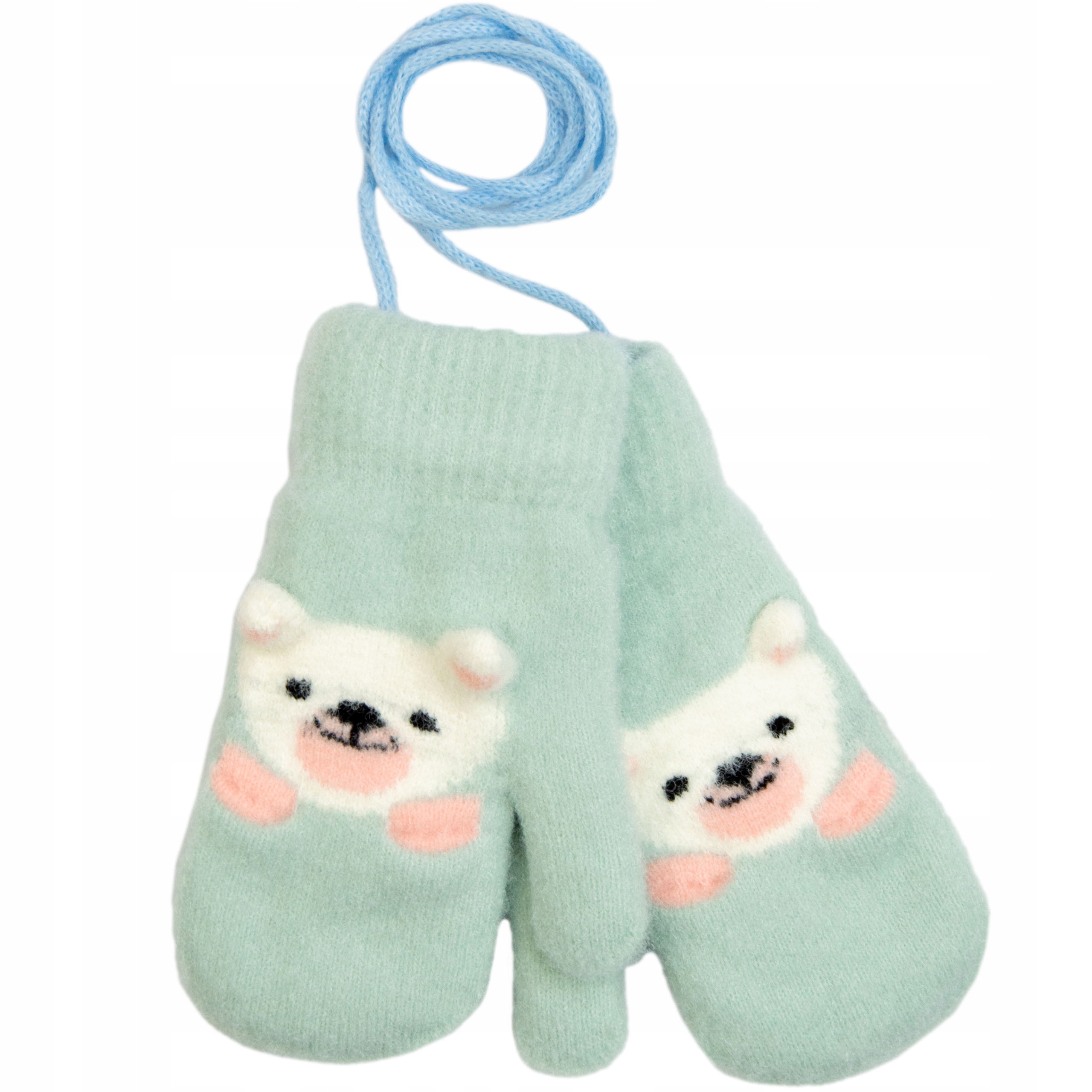 

Grube Rękawiczki Na Sznurku bardzo ciepłe 4-5 lat