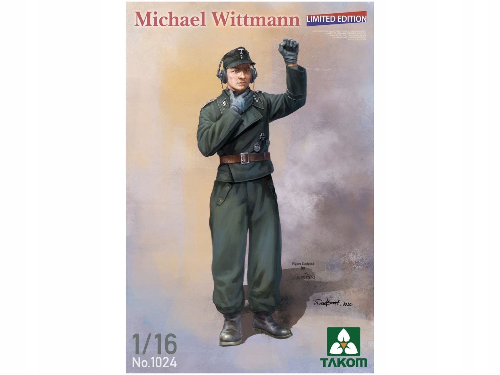 Figurka německého velitele Michaela Wittmana model 1024 Takom