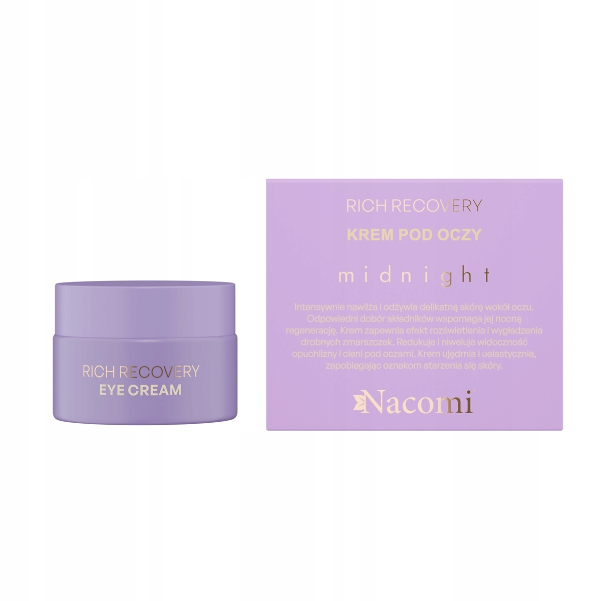 Nacomi Rich Recovery oční krém Midnight 15 ml