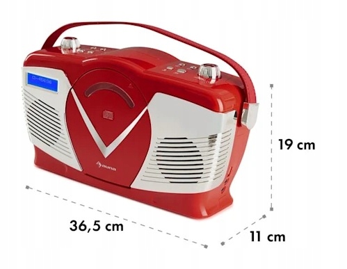 RADIO KUCHENNE PRZENOŚNE FM RETRO CD DAB FM Stan opakowania otwarte