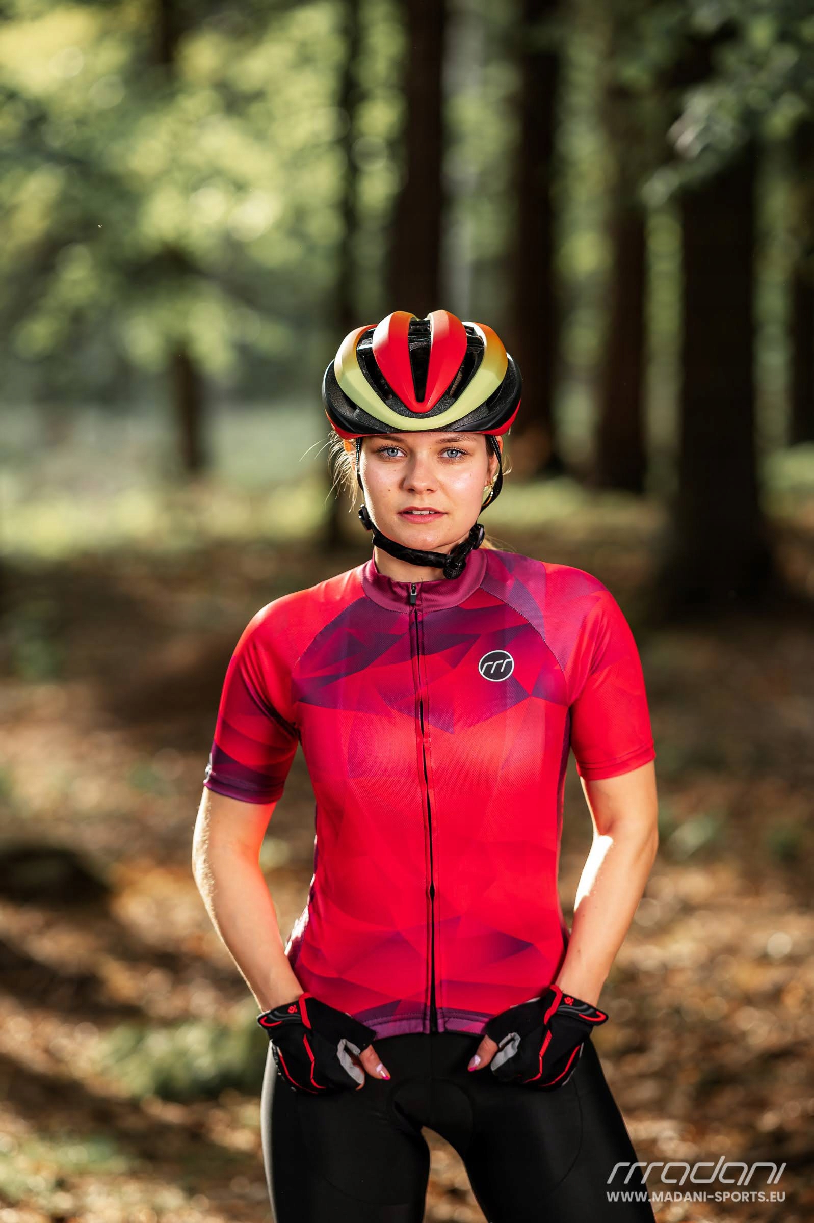 Madani: koszulka rowerowa damska DENIZ, r. XXL Rękaw krótki rękaw