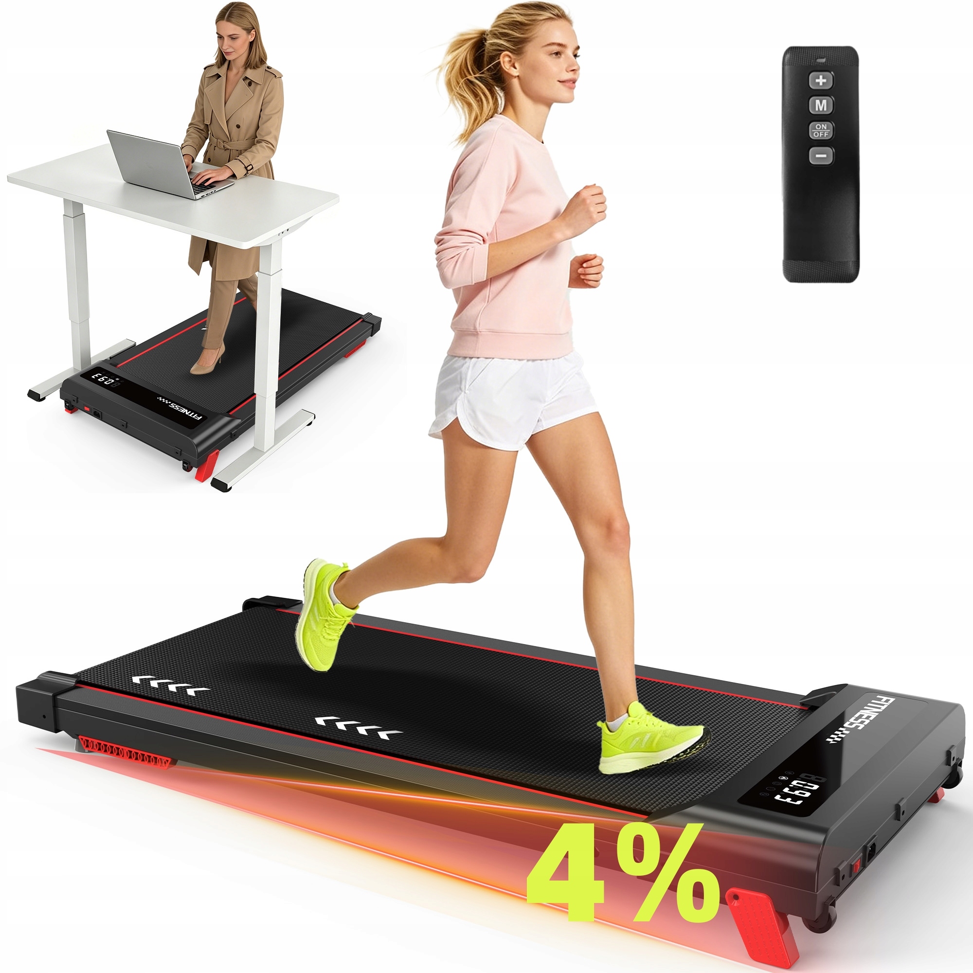 Domácí kancelářská běžecká páska Walking Pad elektrická 4% sklon 2,25HP