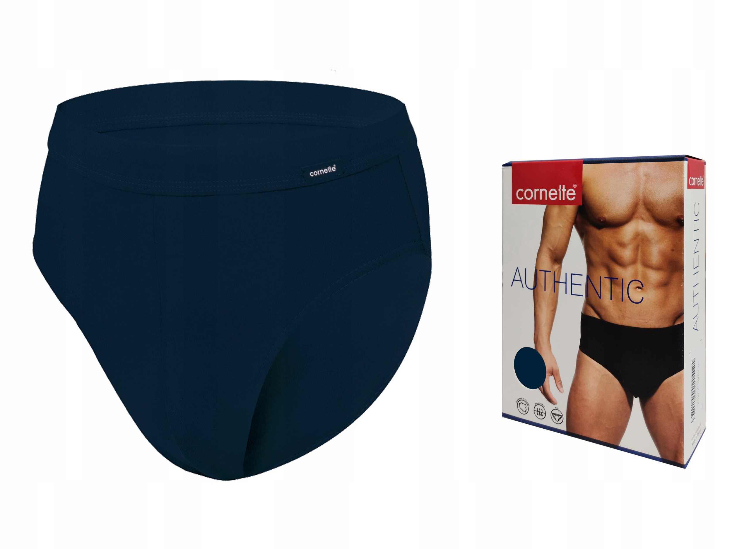 

Slipy męskie Cornette Authentic, granat, 3XL