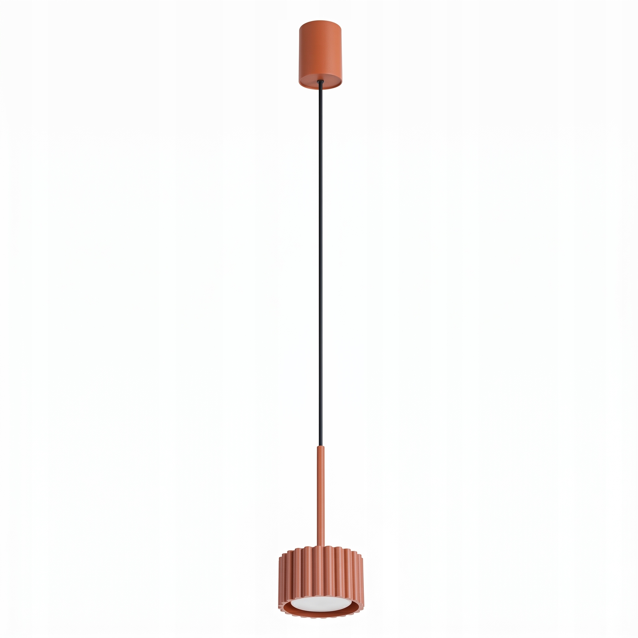 Lampa wisząca Aura 1 ochra czerwona Gx53 nowoczesny do salonu Sollux led