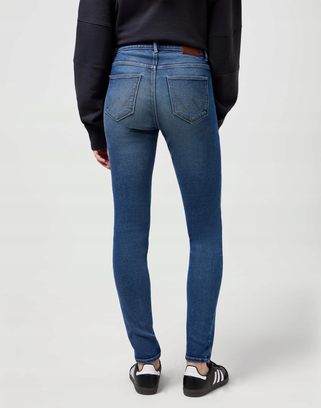 Dámské úzké nohavice džíny Wrangler Skinny Dark Wash 112351742 25/30