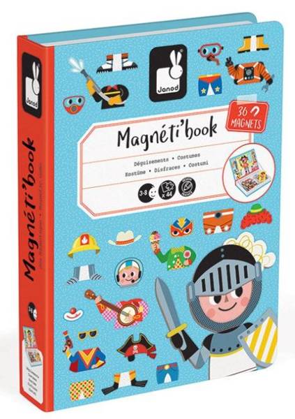 JANOD MAGNETIBOOK MAGNETYCZNA UKŁADANKA KOSTIUMY CHŁOPIEC Marka Janod