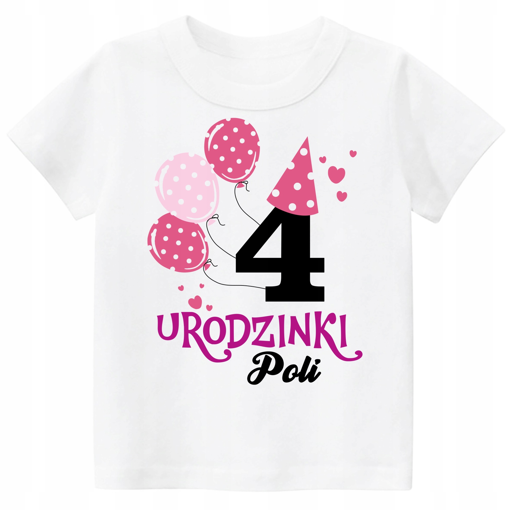 

Koszulka t-shirt 4 Urodziny imię dziecka r. 110