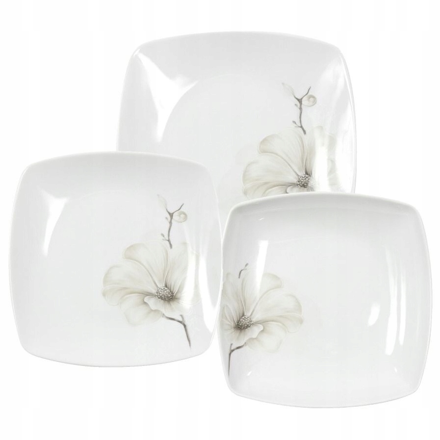 G463 Serwis Obiadowy 12/45 Magnolia Akcent Porcelana Chodzież