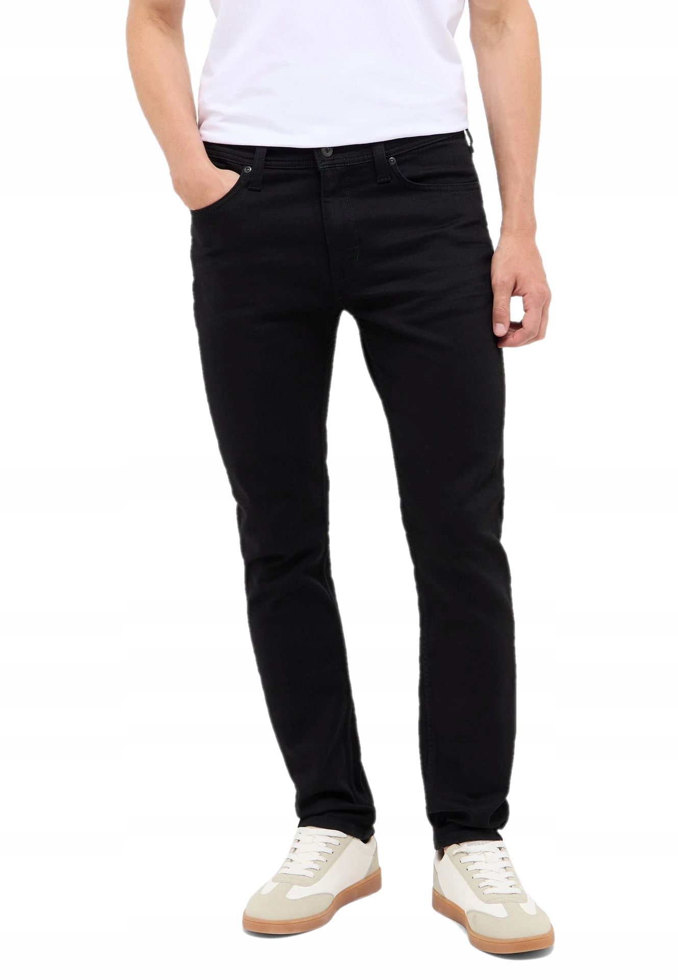 Vegas Slim Pánské Džíny Černé Podzimní Bavlněné Kalhoty Mustang 30/32