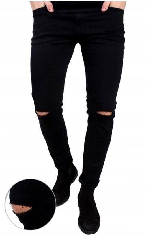 

Only Sons Jeans przecięcia na kolanach Black 31/36