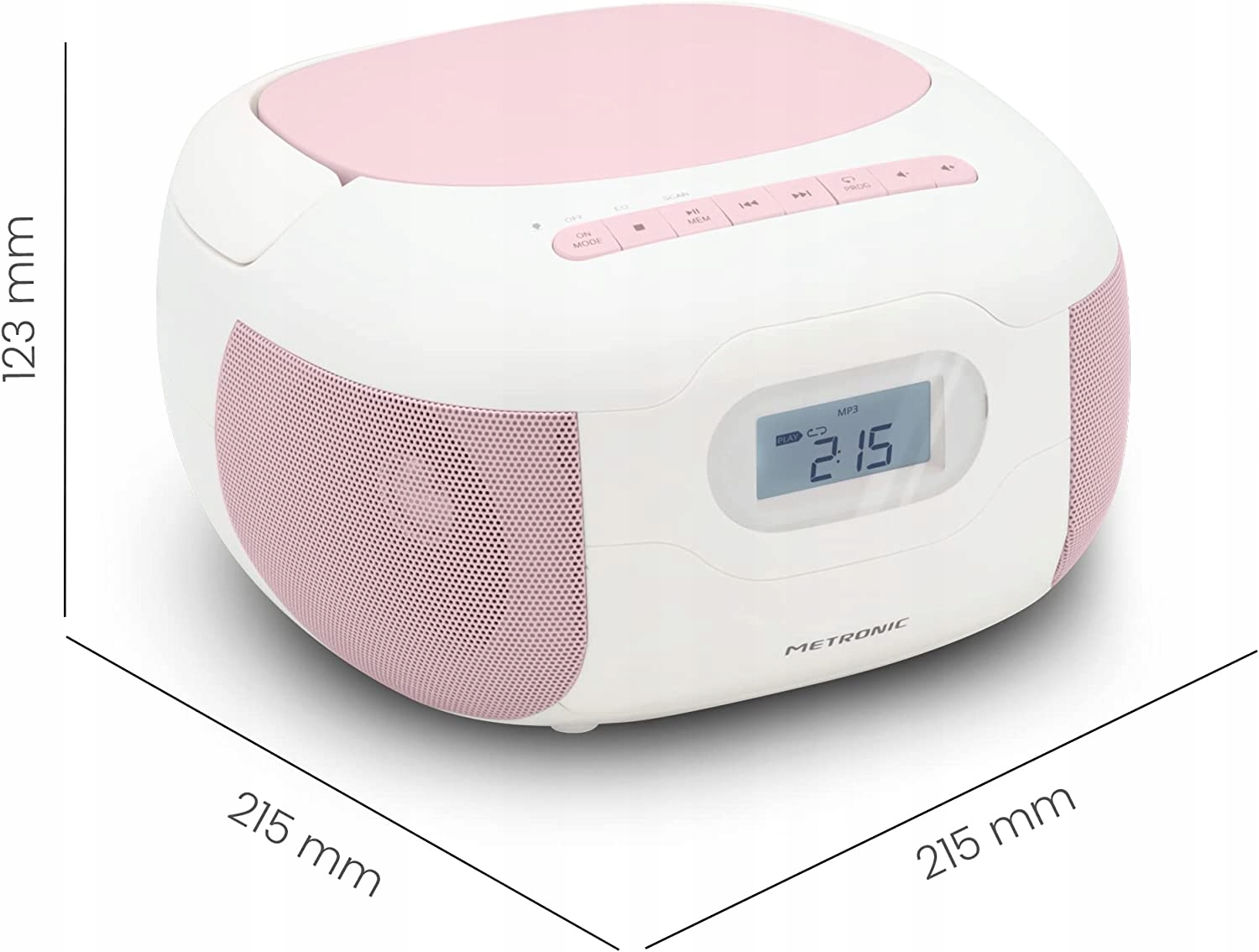 Radio sieciowo-bateryjne AM, FM Metronic 477185 Radio AM FM