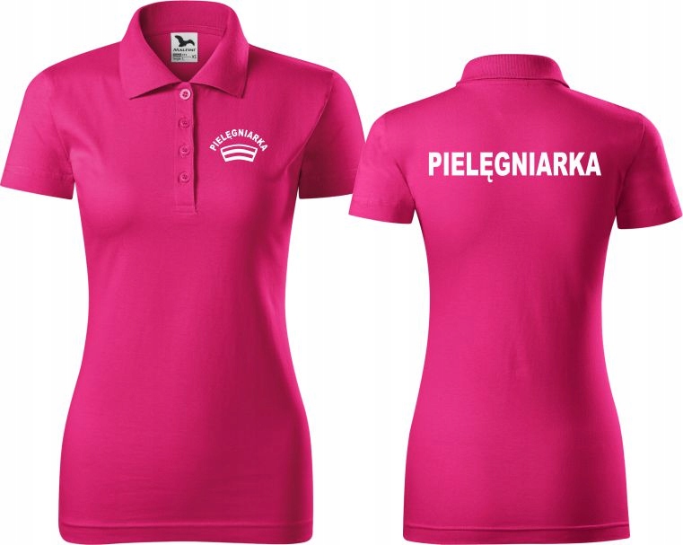 

Damska Medyczna Koszulka Polo Pielęgniarka Bawełna