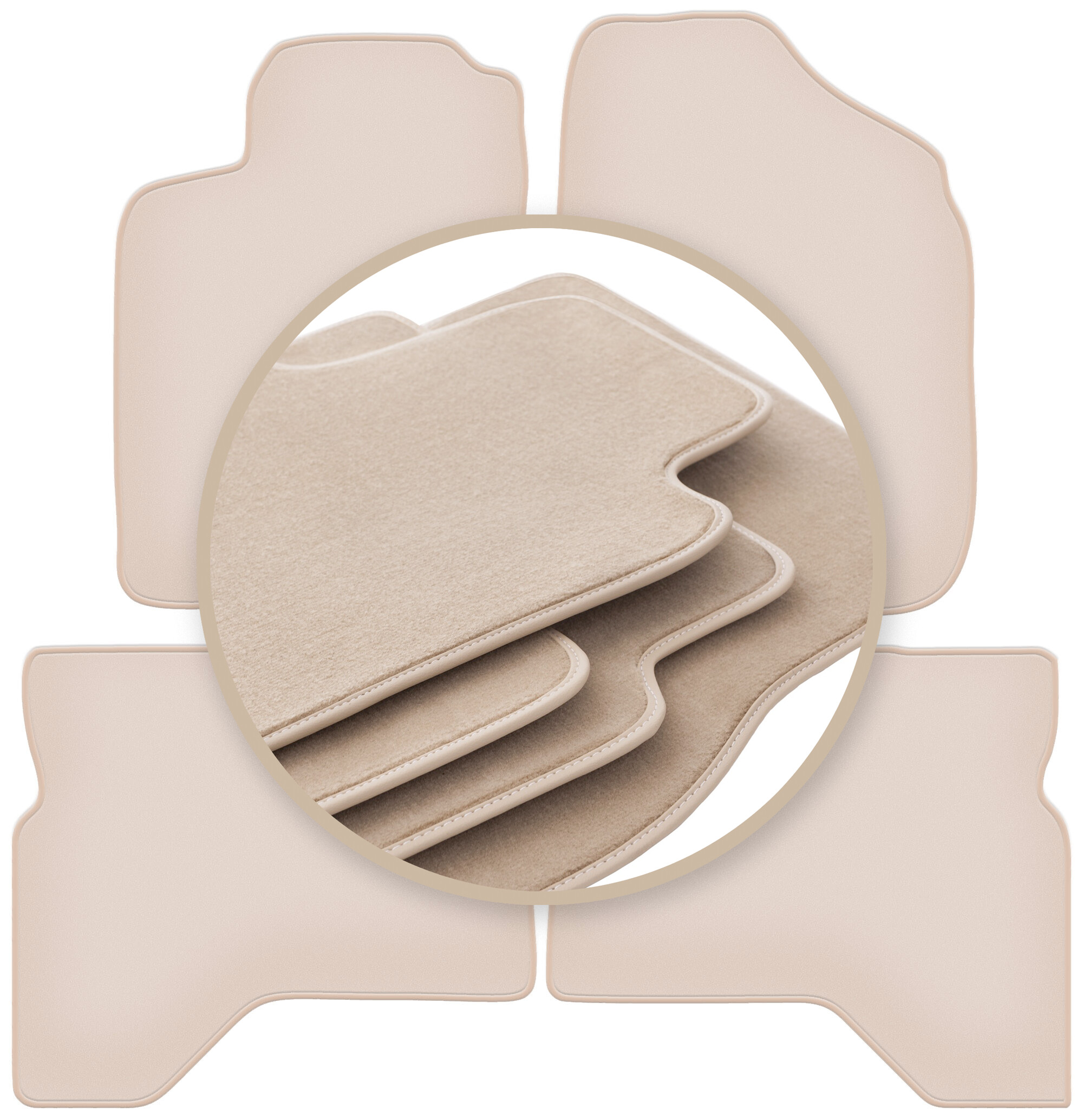 Velúrové koberčeky 10 mm Premium pre: Mitsubishi Pajero Sport I Suv 1996-2008