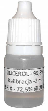 

Olej do kalibracji refraktometru miód roztwór Brix