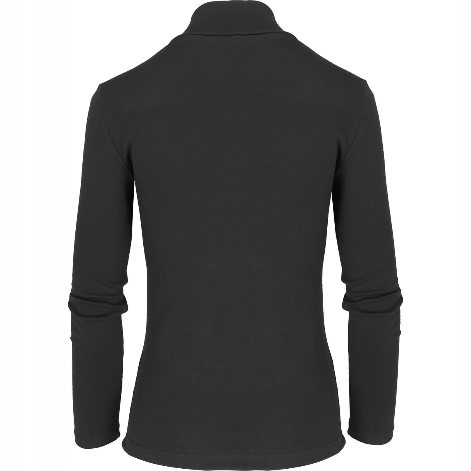 Półgolf Damski Cienki Elastyczny Sweter czarny XL Rękaw długi rękaw