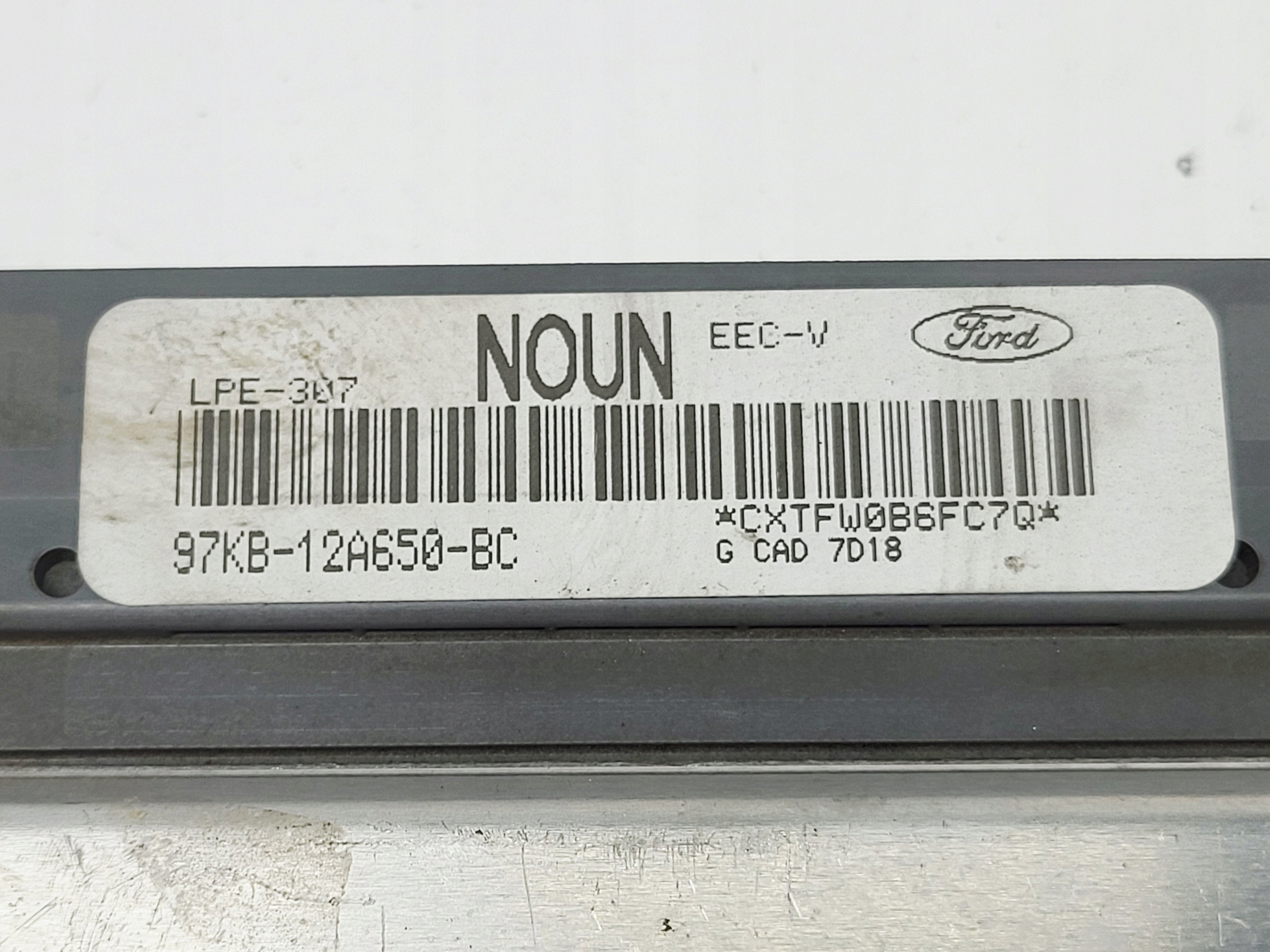 computer control unit of the engine Ford 97KB-12A650-BC NOUN