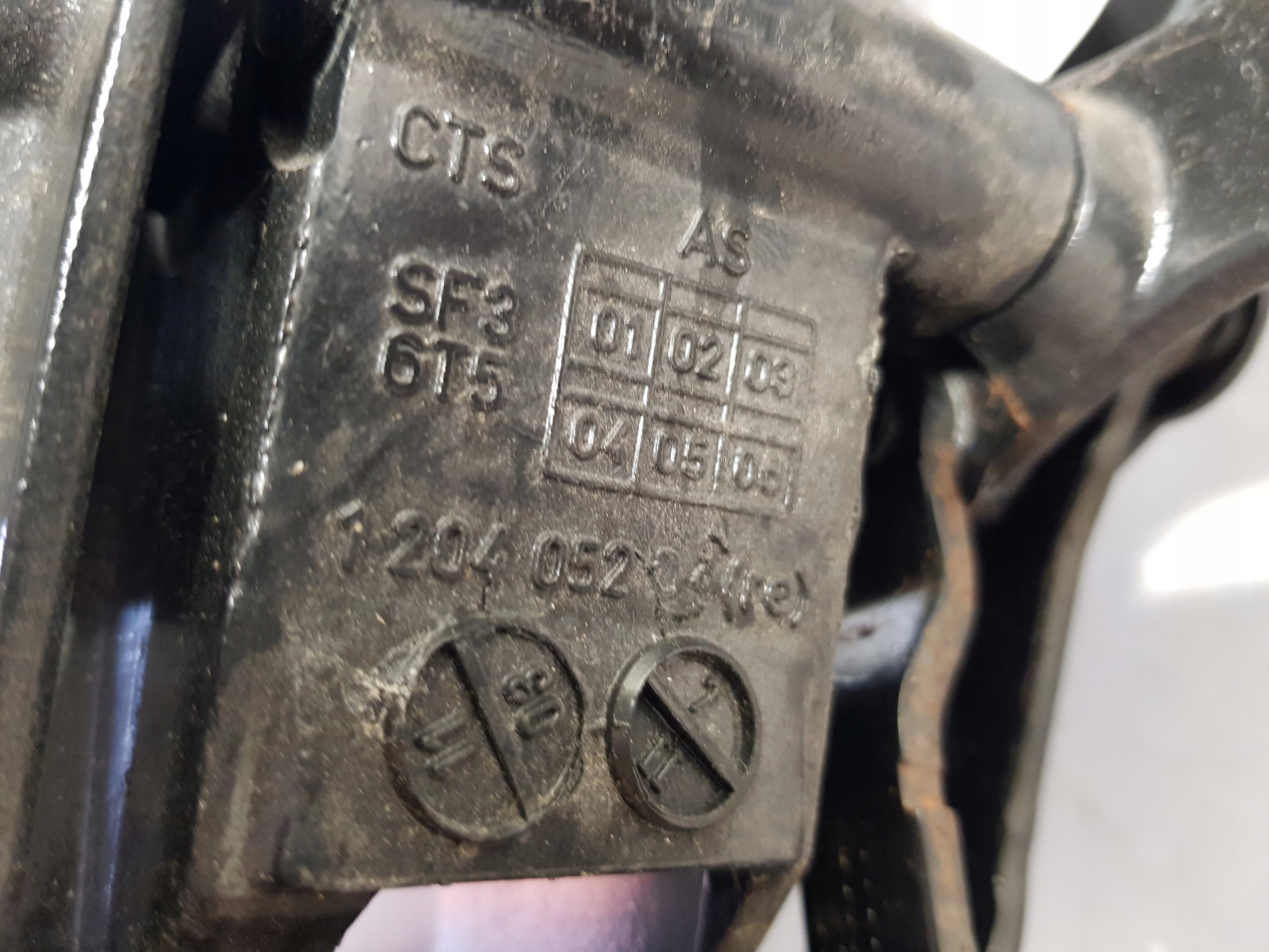 MERCEDES SL R230 W230 hinge roofs bonnet right