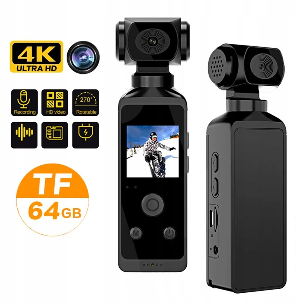 4K Wifi Sportovní Potápěčská Kamera 30 Metrů S LCD Displejem
