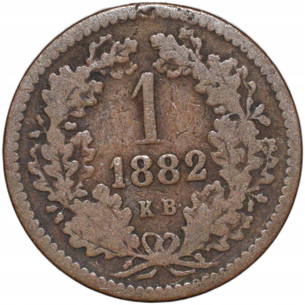 Węgry 1 krajcar kreuzer 1882
