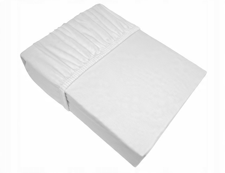 

Prześcieradło jersey z gumką białe 120 x 200