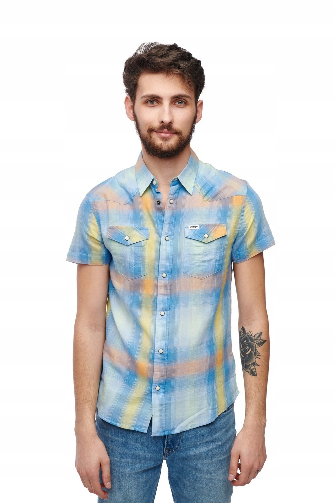 WRANGLER WESTERN SHIRT DRAGON YELLOW W5J06DY08 M