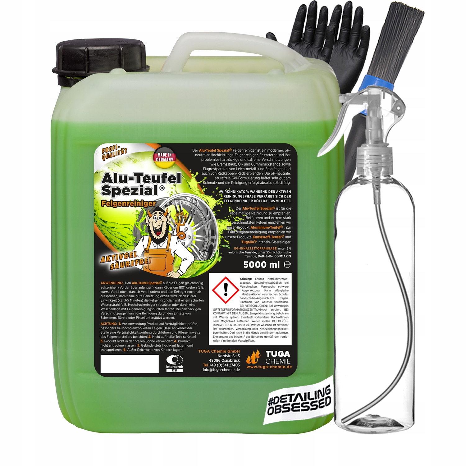 TUGA ALU TUEFEL SPEZIAL KRWAWA FELGA żel do mycia felg samochodowych 5000ml