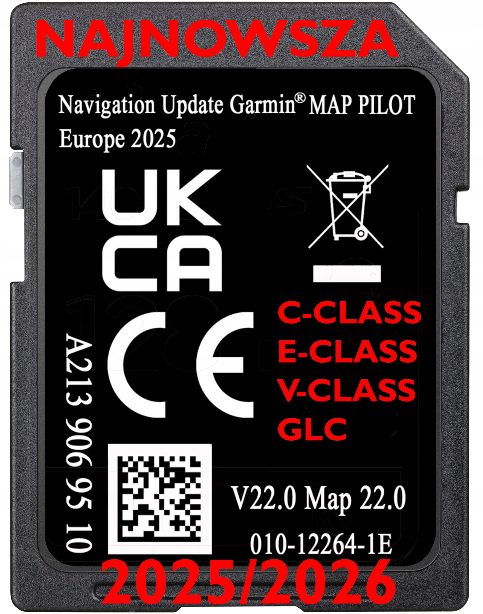 Mapa Gps Karta Sd Mercedes A213 V22 Ntg 5 Star2 C-třída E-třída V-třída Glc